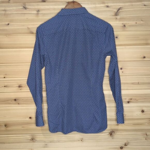 Ted Baker London Men's Button Down Shirt Blue Size 2 100% Cotton - Picture 5 of 9